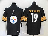 Nike Steelers 19 JuJu-Smith Schuster Black Team Big Logo Vapor Untouchable Limited Jersey,baseball caps,new era cap wholesale,wholesale hats